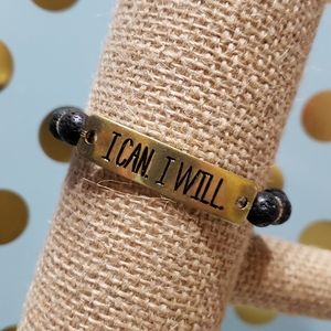 "I can. I will." Aromatherapy Bracelet